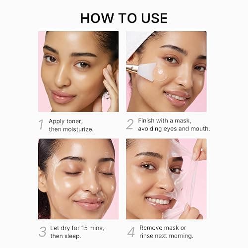 medicube Wrapping Mask Collagen - Overnight Peel Off Facial Mask | Elasticity & Hydration Care, Reduces Sagging & Dullness - Hydrolyzed Collagen For Glowing Skin, Korean Skin Care, 2.53 fl.oz thumbnail 6