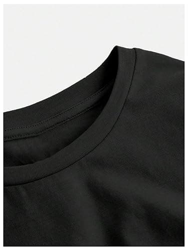 SOLY HUX Girl's Short Sleeve T-Shirts Summer Tops with Hair Ties | Crew Neck, Slim Fitted, Basic Tees, Cute, Preppy thumbnail 3