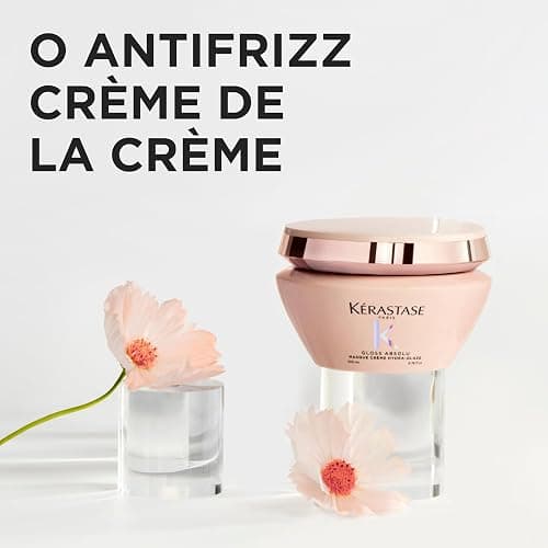 Kérastase Gloss Absolu Masque Crème Hydra-Glaze, Haarmaske für Glanz & Geschmeidigkeit, Anti-Frizz Haarkur für dickes, trockenes & geschädigtes Haar, Vegane Haarpflege mit Hyaluron, 200 ml thumbnail 9