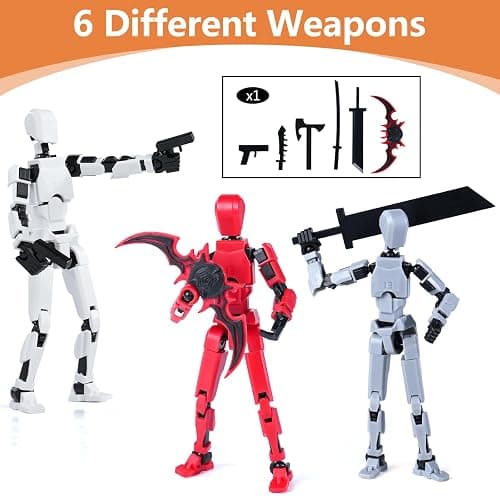 Rolling Art Action Figure Set, Model 13 Action Figure Multi-Jointed Movable,Gift Box Packaging, a Great for Loved Ones and Friends. thumbnail 6