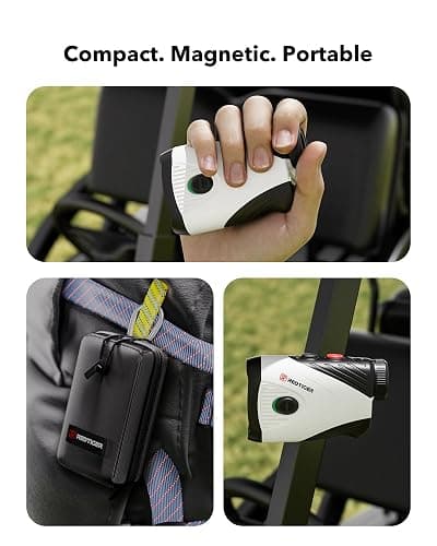 REDTIGER Golf Rangefinder with Slope Switch, 1200 Yards Laser Range Finder Golfing, 7X Magnification, Flag Pole Locking Vibration, Rechargeable Range Finders with Magnet Stripe, GolfVue Series 1 thumbnail 6