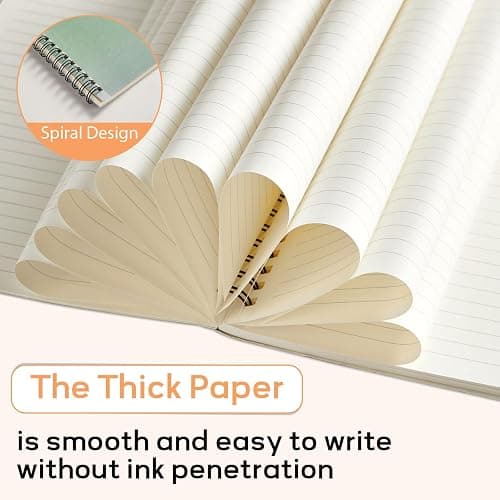gisgfim 8 Pack Spiral Notebook A5 8.3 x 5.7 Inch College Ruled Spiral Journal Notebook 100 Pages/50 Sheets School Professional Journaling Notebooks for Business Work School Office Supplies(Colorful) thumbnail 5