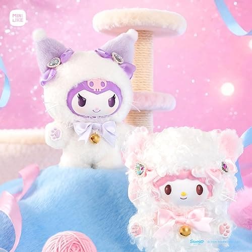 MINI LIKE Hello Kitty Blind Box - Sanrio Kuromi My Melody Sweet Piano Shining Meow Series Cute Vinyl Plush Collectible Mystery for Bag Charms Home Office Decor Birthday Couple Gifts,1Pcs Random thumbnail 2