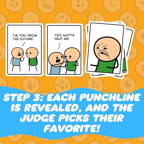 Joking Hazard by Cyanide & Happiness - 360+ Funny & Inappropriate Comic Cards, Hilarious Party Games | Includes Add-Your-Own-Words Cards | Main Card Game thumbnail 7
