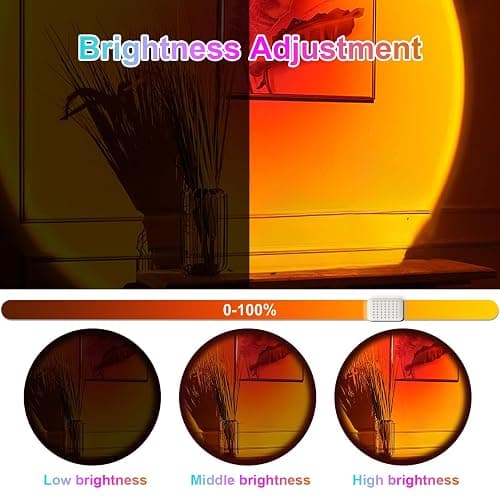 Madoury Sunset Lamp Projector with APP and Button Control, Multicolor Changing Projection Light Sunlight Lamp for Bedroom, Photography, Party, Tiktok Live, Room Decor thumbnail 6