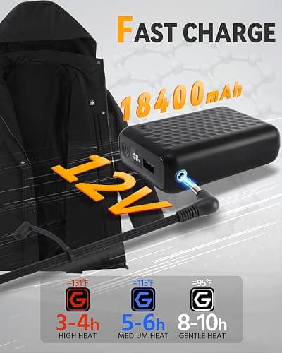 Graphene Women Heated Jacket 12V Fast Charge 18400mAh Large Capacity thumbnail 4
