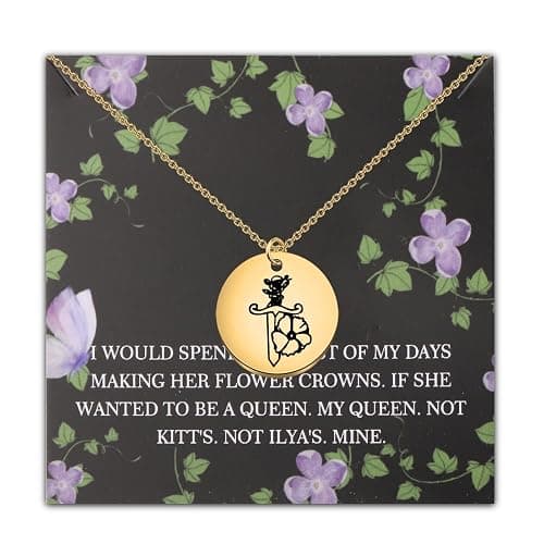 UJIMS Fantasty Book Merch The Dagger Pendant Necklace Special Edition Book Fans Gift Power Book Jewelry - Image 1