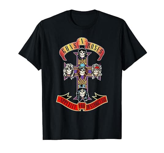 Guns N' Roses Official Cross T-Shirt - Image 1