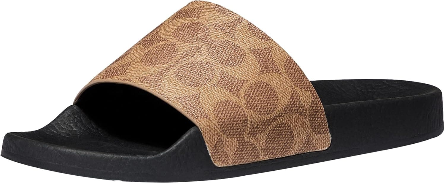 Coach - Brandclub - Coach, Udele Coated Canvas Slide, TAN, 7 B - Image 1
