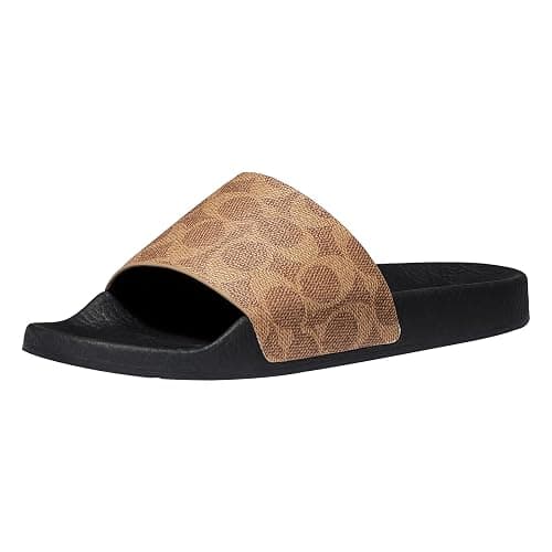 COACH Women's Udele Coated Canvas Slides - Image 1