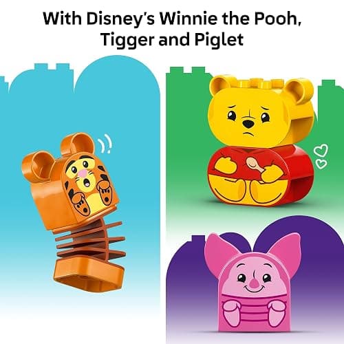 LEGO DUPLO Disney Winnie The Pooh’s Birthday Party Building Set - Baby Toy for 18 Months and Up - Sensory Toys to Inspire Imaginative Play - Building Blocks for Toddlers 1-3 - 10457 thumbnail 6