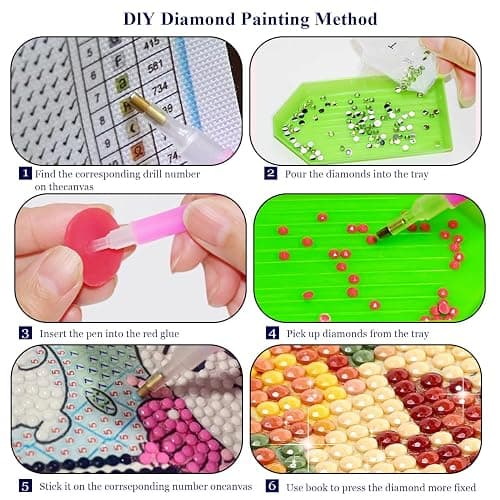 Dorwendis Diamond Art Kits for Adults, Black Cat DIY Diamond Painting Kits, 5D Cat Diamond Art Kits for Beginner,Round Full Drill Diamonds for Wall Home Decor Arts Craft 11.8x15.7inch thumbnail 5