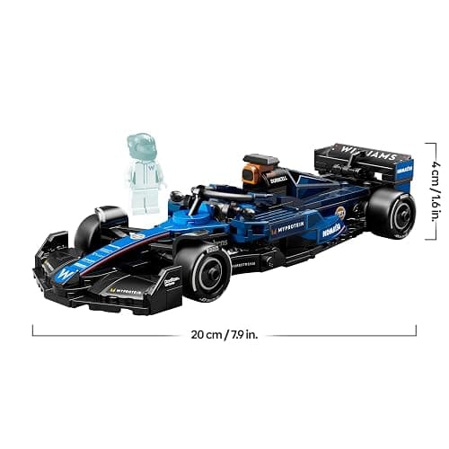 LEGO Speed Champions Williams Racing FW46 F1 Race Car Toy with a Collectible Formula 1 Driver Minifigure - Model Kits for 10+ Year Old Boys & Girls or Adult Motorsport Fans 77249 thumbnail 3