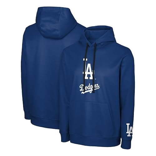FOCO MLB Men's Official Primary Logo Wordmark Polyester Pullover Hoodie Sweatshirt thumbnail 4