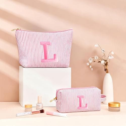 Fohufo Back to School Gifts for Girls - Personalized Makeup Bag Set | Teen Girl Gifts Trendy Stuff | Birthday Gifts for Girls | Back to School Gifts for Girls | Girls Makeup Bag | Travel Gifts thumbnail 2
