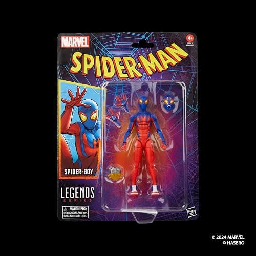Marvel Legends Series Spider-Boy, Retro Comics Collectible 6-Inch Scale Action Figure | Marvel Legends Retro 6 Inch Action Figure Spider-Man Wave 5 - Spider-Boy thumbnail 2