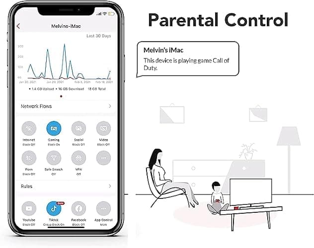 Firewalla: Cyber Security Firewall for Home & Business, Protect Network from Malware and Hacking | Smart Parental Control | Block Ads | VPN Server and Client | No Monthly Fee (Purple SE) thumbnail 7