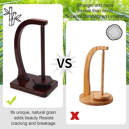 Yarn Holder for Crocheting and Knitting - Magnetic Wooden Yarn Holder Spinner, Ideal for Crochet Accessories, Knitting Accessories, Cool Gifts for Crocheters and Knitting Lovers （Burgundy） thumbnail 3