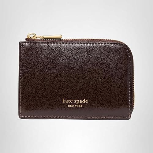kate spade new york Mini Zip Card Case Crinkle Patent Leather Mini Zip Card Case thumbnail 4