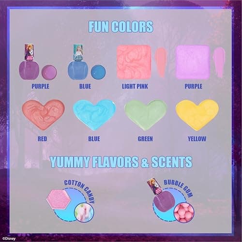 Disney Frozen Beauty Vanity Set with Light-Up Mirror, Includes Lip Gloss, Eyeshadow, Blush, Brushes, Nail Polishes, Accessories, AA Batteries Not Included, Ages 3+, by Townley Girl thumbnail 5