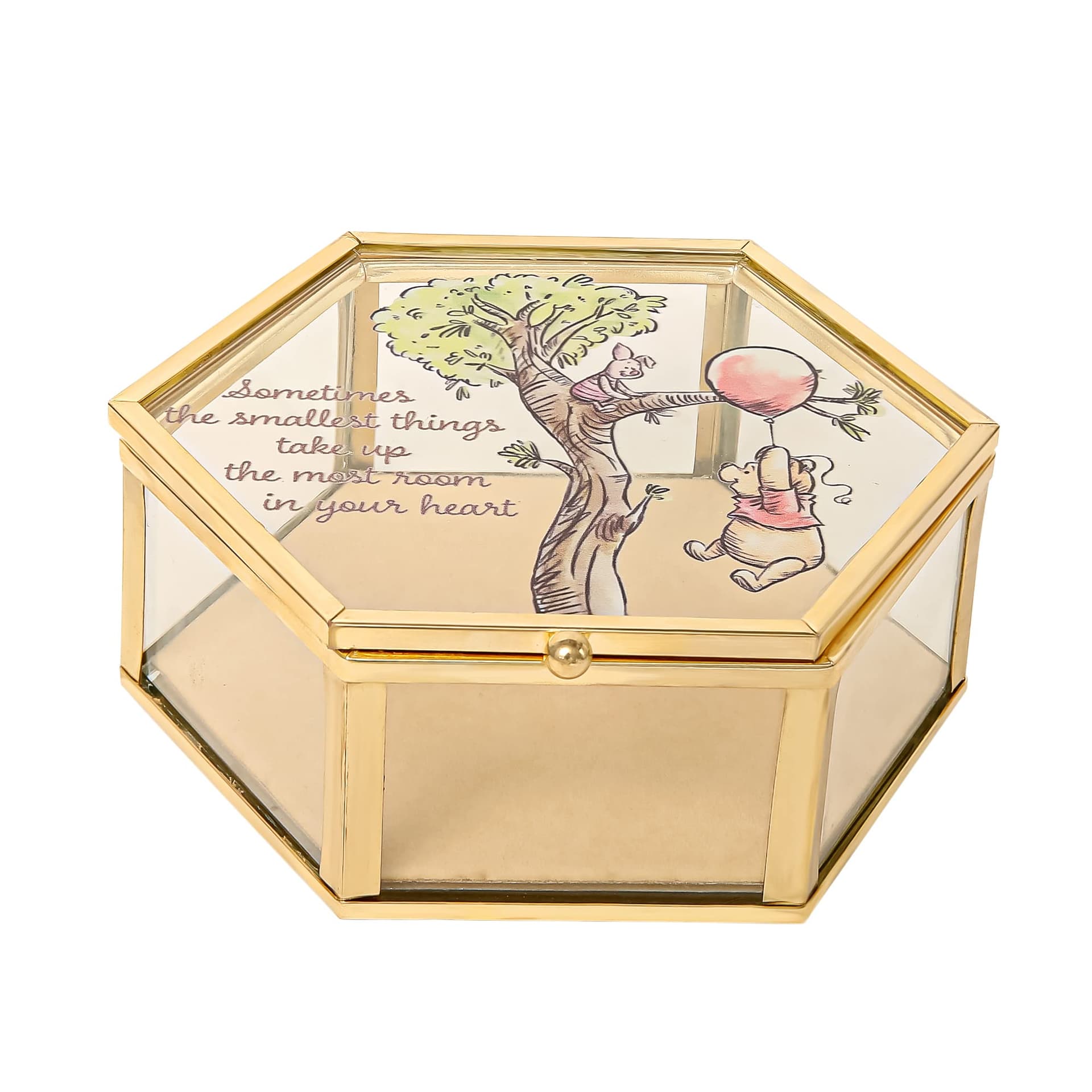 Disney Winnie the Pooh - Joyero de vidrio con dise o de Pooh y Piglet thumbnail 2