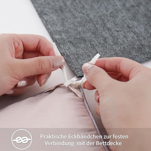 RUIKASI Bettwäsche 200x200 3 teilig Schwarz - Bettbezug 200 x 200 Set mit Blumen Muster, Bettwäsche-Sets 200x200cm aus Mikrofaser mit Reißverschluss Weich und Bügelfrei thumbnail 6