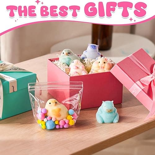 LET'S RESIN Flex Rubber for Taba Squishy Kit, All-in-one Beginner Kit for Squishy Maker, with 16oz Silicone Gel, Hamster/Capybara/Rabbit/Chick Silicone Molds, Color Paste, Flocking Powder, Ideal Gifts thumbnail 5