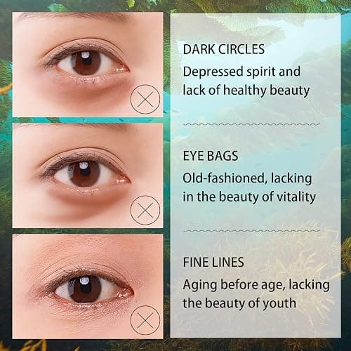 30 Pairs Seaweed Eye Cover Eye Pads Anti-Ageing Eye Cover Collagen Eye Cover Moisturising Eye Patches Removing Dark Circles Fine Lines Wrinkles Eye Bags Puffiness,Eye Skin Care Pads With Collagen thumbnail 5