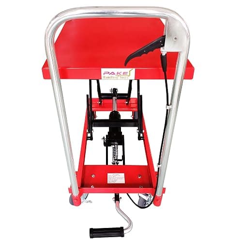 Hydraulic Lift Cart, 500 Lb. Capacity, 28" x 18" Platform, 9.25" to 28.5" Lift Height, 98lbs Net Weight, Pake Handling Tools (500lbs) - 500lbs Shining Handle thumbnail 5