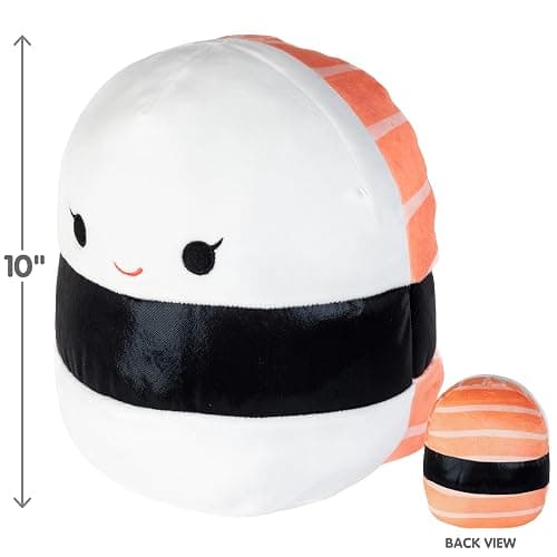 Squishmallows Original 10-Inch Solenn The Salmon Sushi - Official Jazwares Plush - Collectible Soft & Squishy Sushi Stuffed Animal Toy - Add to Your Squad - Gift for Kids, Girls & Boys thumbnail 2