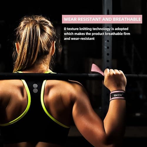 Lifting Straps Deadlift Gym Wrist Straps Weightlifting with Neoprene Cushioned Wrist Padded and Anti-Skid Silicone - for Bodybuilding, Xfit, Strength Training thumbnail 6