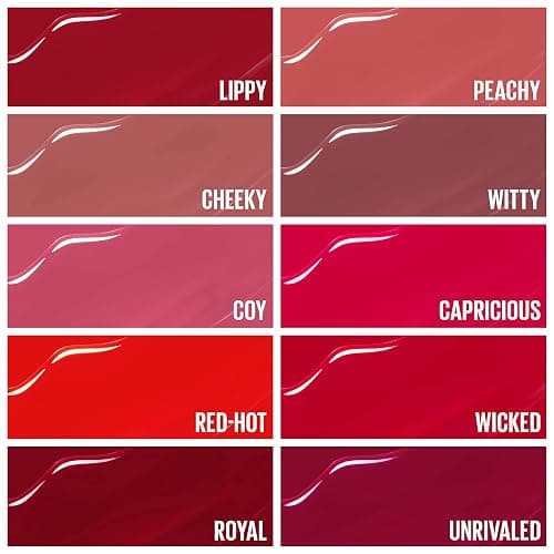 Maybelline Super Stay Vinyl Ink Longwear No-Budge Liquid Lipcolor Makeup, Highly Pigmented Color and Instant Shine, Royal, Deep Wine Red Lipstick, 0.14 fl oz, 1 Count thumbnail 5