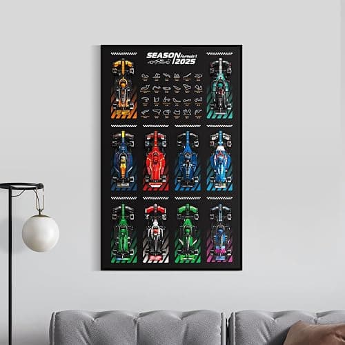 NAOCARD Display Wallboard for Lego Speed Champions Ultimate Formula 1 Collector's Pack, Wall Mount for Lego Collectible F1 Model Car Kit (Car Not Included) thumbnail 6