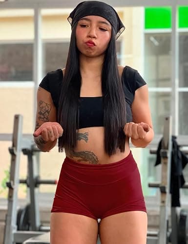 YEOREO SoftHue Damen Sport Shorts Invisible Scrunch Butt Lifting Gym Workout Shorts 4.5" Seamless Kurze Leggings Damen Push Up Booty Biker Shorts thumbnail 3