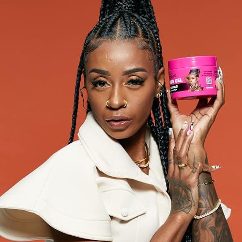 Red by Kiss Braiding Gel Extreme Hold Styler Fixer for Box Braids & Cornrows, Hydrating, Conditioning, Long-Lasting Frizz Control, 4C Moisturizing, Nourishing High Shine (6 fl. oz.) thumbnail 2