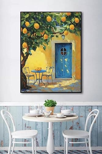 5DDIYART Lemon Fruit Paint by Numbers for Adults Beginner, Paint by Number Kits on Canvas Without Framed,Paint by Easy Acrylic Painting Home Wall Decor 16x20inch thumbnail 5