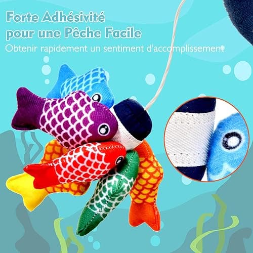 Yitical Jouet Bebe 1 an, Montessori Pêche a la Ligne Jeux pour Enfant 1 2 Ans, Educatif Jouet Bébé, Cadeau pour Fille Garcon 1-3 Ans 6 12 18 Mois thumbnail 3