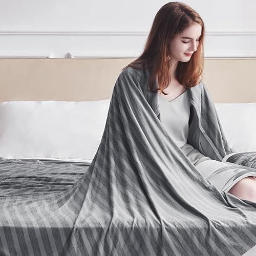 Guohaoi Cooling Blankets for Hot Sleepers,Arc-Chill Q-Max >0.5 Cool Fiber,100% Oeko-Tex Certified,Twin Full Size Lightweight Summer Cool Blanket for Travel/Outdoor Ultra Cold Breathable,60''x90'' thumbnail 5