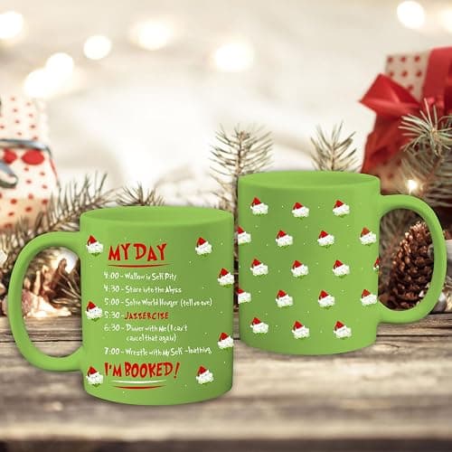 Arsemica Funny Christmas Coffee Mug, 11oz Holiday Drinking Cups, Christmas Movie Merch Gift, Xmas Party Cups for Hot Chocolate Cocoa Beverages, White Elephant Gifts for Women Men Coworkers thumbnail 6