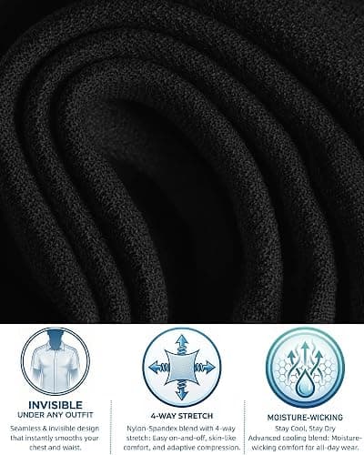Men's Compression Shirt Undershirt Slimming Tank Top Workout Vest Abs Abdomen Slim Body Shaper thumbnail 5