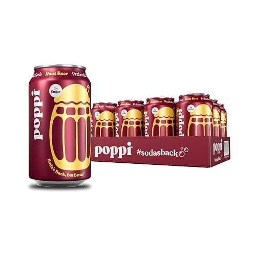 Poppi Prebiotic Soda, Root Beer, 12 Oz, 12 Pack | Prebiotic Soda, Sparkling Water & Fruit Juice, 5g Sugar - Image 1