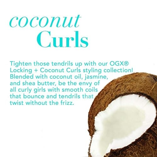 OGX Locking + Coconut Curls Decadent Creamy Mousse, 7.9 Ounce thumbnail 3