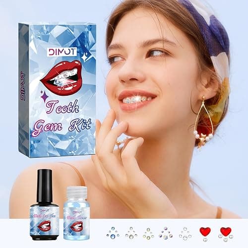 Tooth Gems Kit for Teeth Gems Kit with Light,190 Tooth DIY Gem Kit Tooth Jewelry Gems Kit 2025 New for Man&Women thumbnail 6