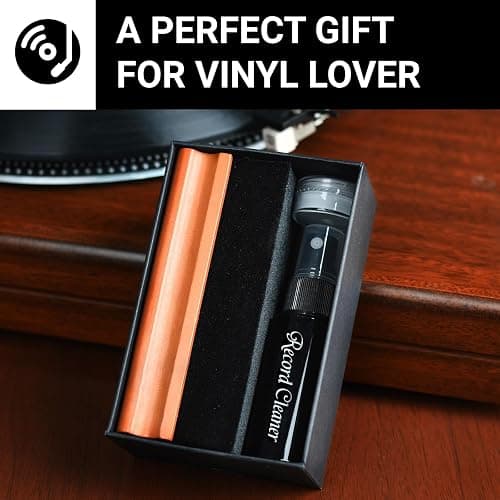 Vinyl Record Cleaning Kit 4-in-1, Ultra-Soft Velvet Record Brush, Anti-Static Record Cleaner Solution, Anti-Static Stylus Gel, Duster Brush, Professional Record Cleaner for Vinyl LP Album thumbnail 5