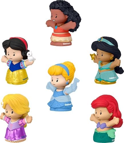 Fisher-Price Little People Toddler Toys Disney Princess Figure Pack, 6 Characters for Preschool Pretend Play Kids Ages 18 Months+ thumbnail 5