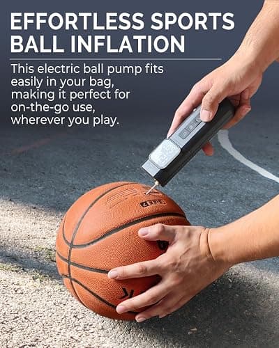 ETENWOLF P200 Electric Ball Pump 2000mAh Sports Air Pump with Digital Pressure Gauge for Basketball Soccer Volleyball thumbnail 2