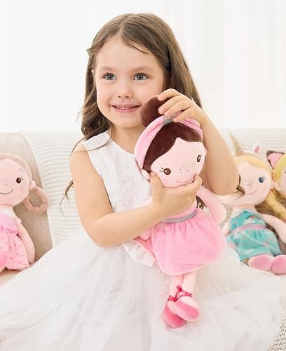 GAGAKU Soft Baby Doll Toys (16'') for Girls, My First Baby Rag Dolls for 1 Year Old Girl Birthday Gift Plush Doll Toys Machine Washable Baby Doll for Toddler Kids Infants - Ballet Girl thumbnail 2