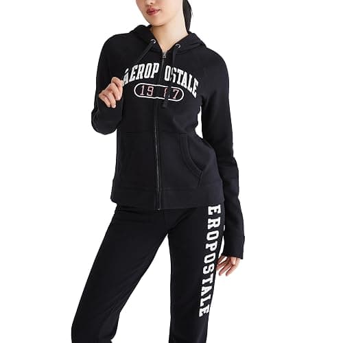AEROPOSTALE Women's Logo Full Zip Hoodie- Arches- 1987 - Image 1