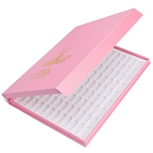 Noverlife 216 Nail Colors Chart Display, Nail Gel Polish Display Book with 216 False Nail Tips, Professional Salon Nail Color Swatches Nail Practice Card Board thumbnail 4