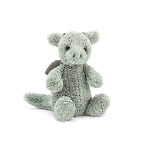 Jellycat Bashful Dragon Stuffed Animal, Small, 7 inches - Image 1